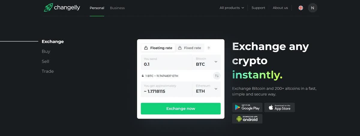 Empezar a ganar en Changelly Empezar a ganar en Changelly