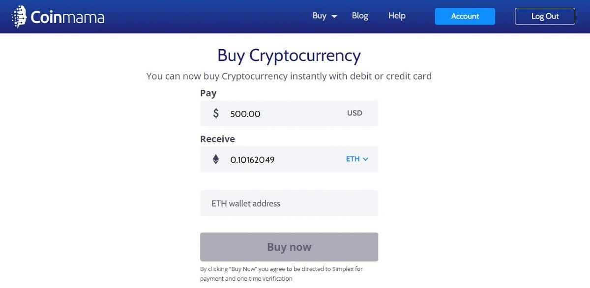Empezar a ganar en Coinmama Empezar a ganar en Coinmama