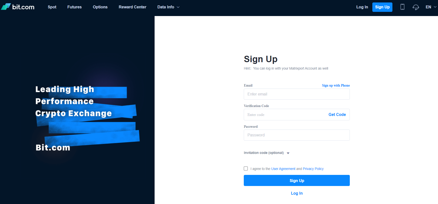 Rexistro dunha plataforma para o comercio de derivados de criptomonedas Bit.com Rexistro dunha plataforma para o comercio de derivados de criptomonedas Bit.com
