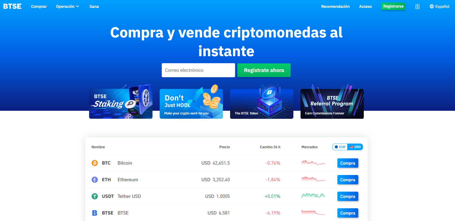 Bolsa de crypto derivados BTSE Bolsa de crypto derivados BTSE