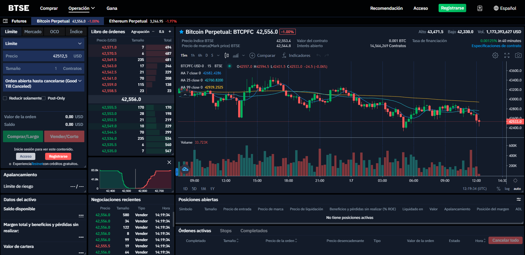 El comercio de criptoderivados BTSE El comercio de criptoderivados BTSE