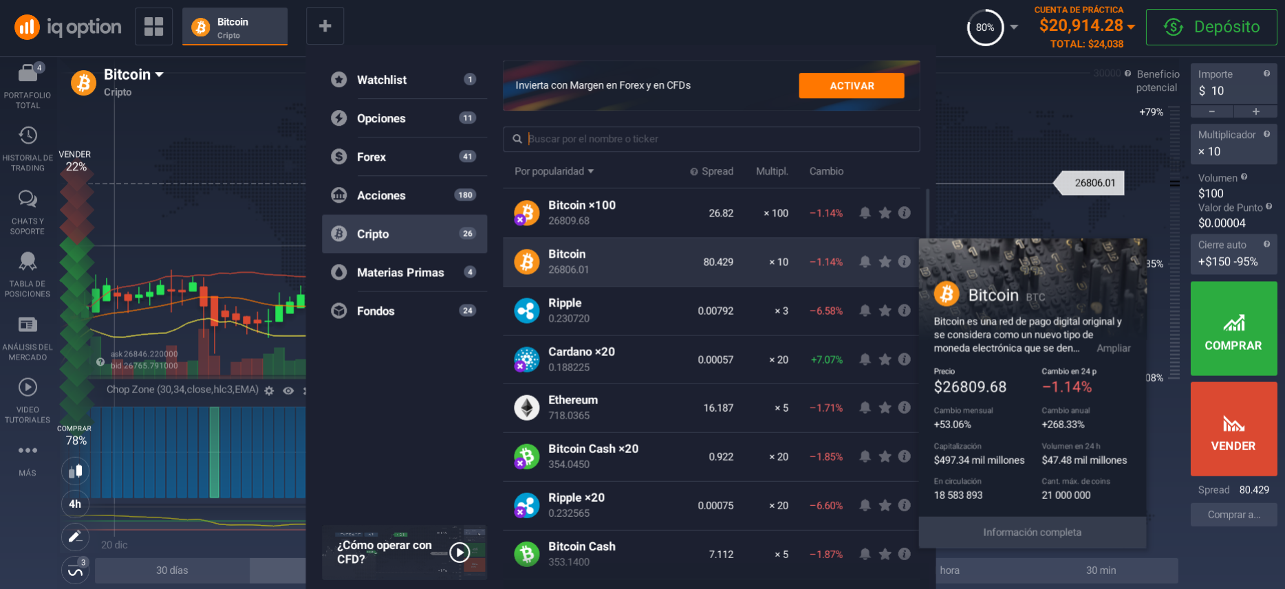 El mercado de las criptomonedas El mercado de las criptomonedas