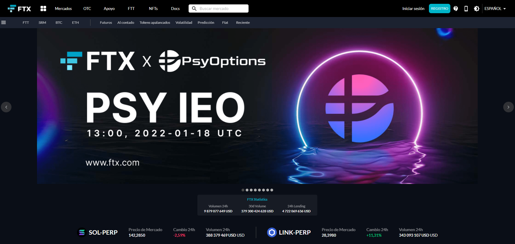 Plataforma de negociación de derivados de criptomonedas FTX Plataforma de negociación de derivados de criptomonedas FTX