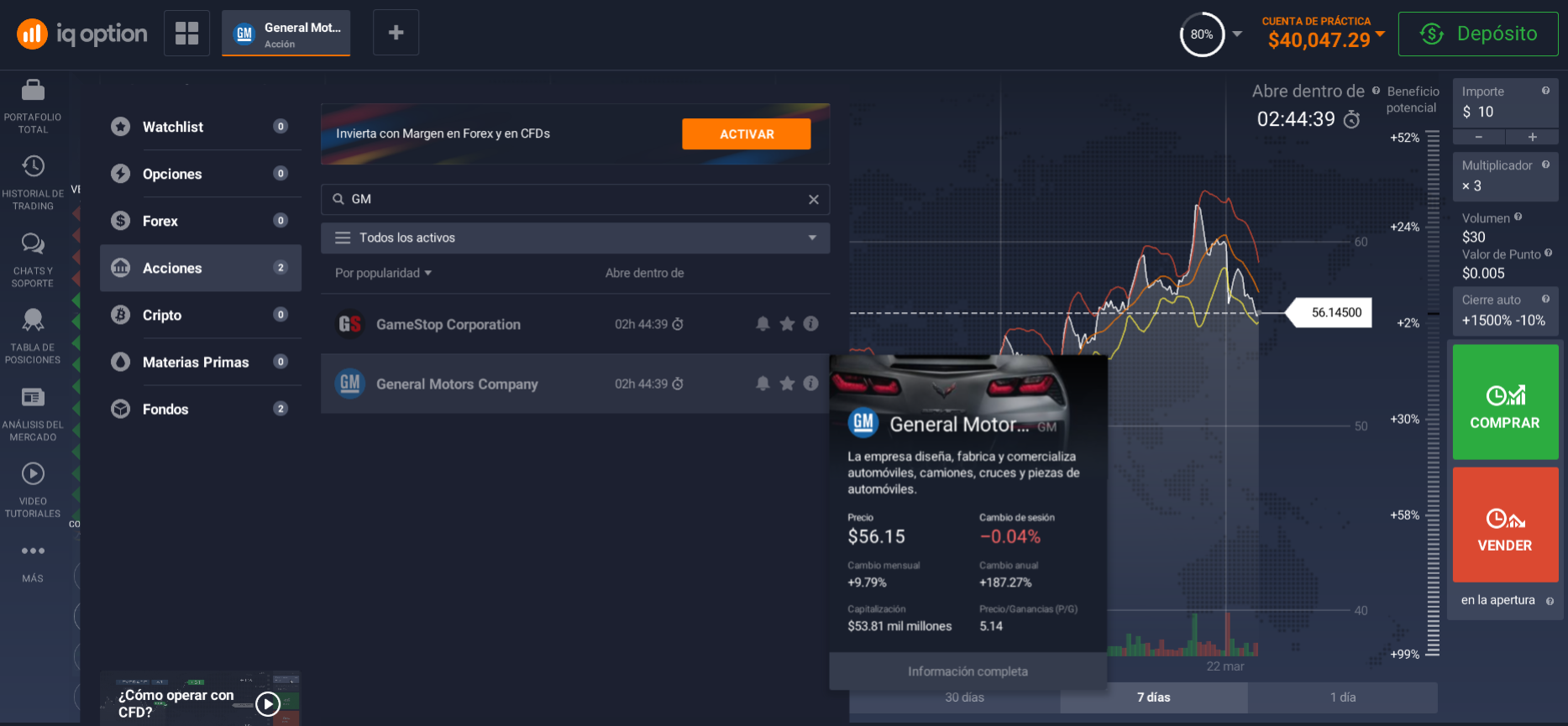 Encuentre un perfil de empresa en la plataforma ingresando el ticker de GM Encuentre un perfil de empresa en la plataforma ingresando el ticker de GM