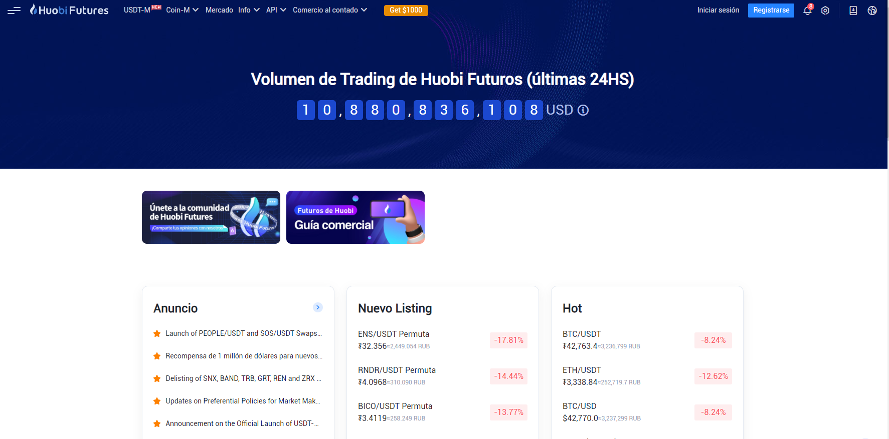 La plataforma Huobi Global ofrece comercio con futuros criptográficos La plataforma Huobi Global ofrece comercio con futuros criptográficos