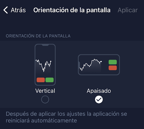 Seleccione la orientación preferida de la pantalla: vertical u horizontal Seleccione la orientación preferida de la pantalla: vertical u horizontal
