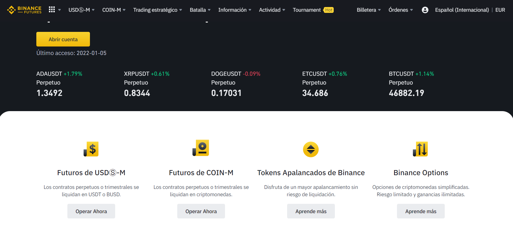 Cripto futuros de Binance en Colombia Cripto futuros de Binance en Colombia