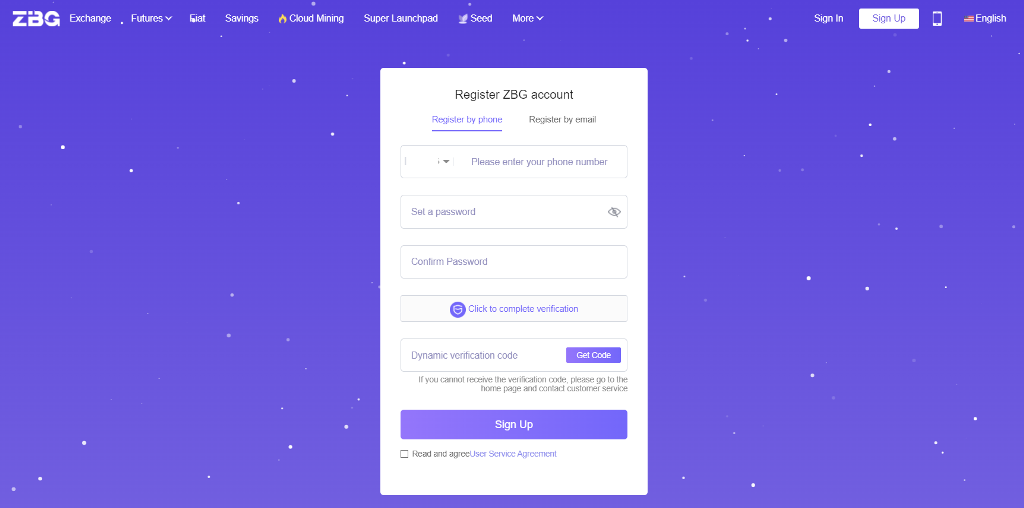 Registro en la plataforma ZBG Registro en la plataforma ZBG